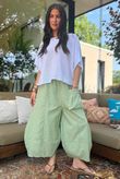 Arbi Gingham Pocket Culotte Pant Green